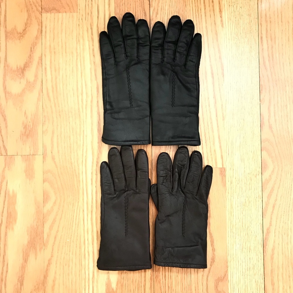 Bloomingdales Leather Gloves (2 pair)